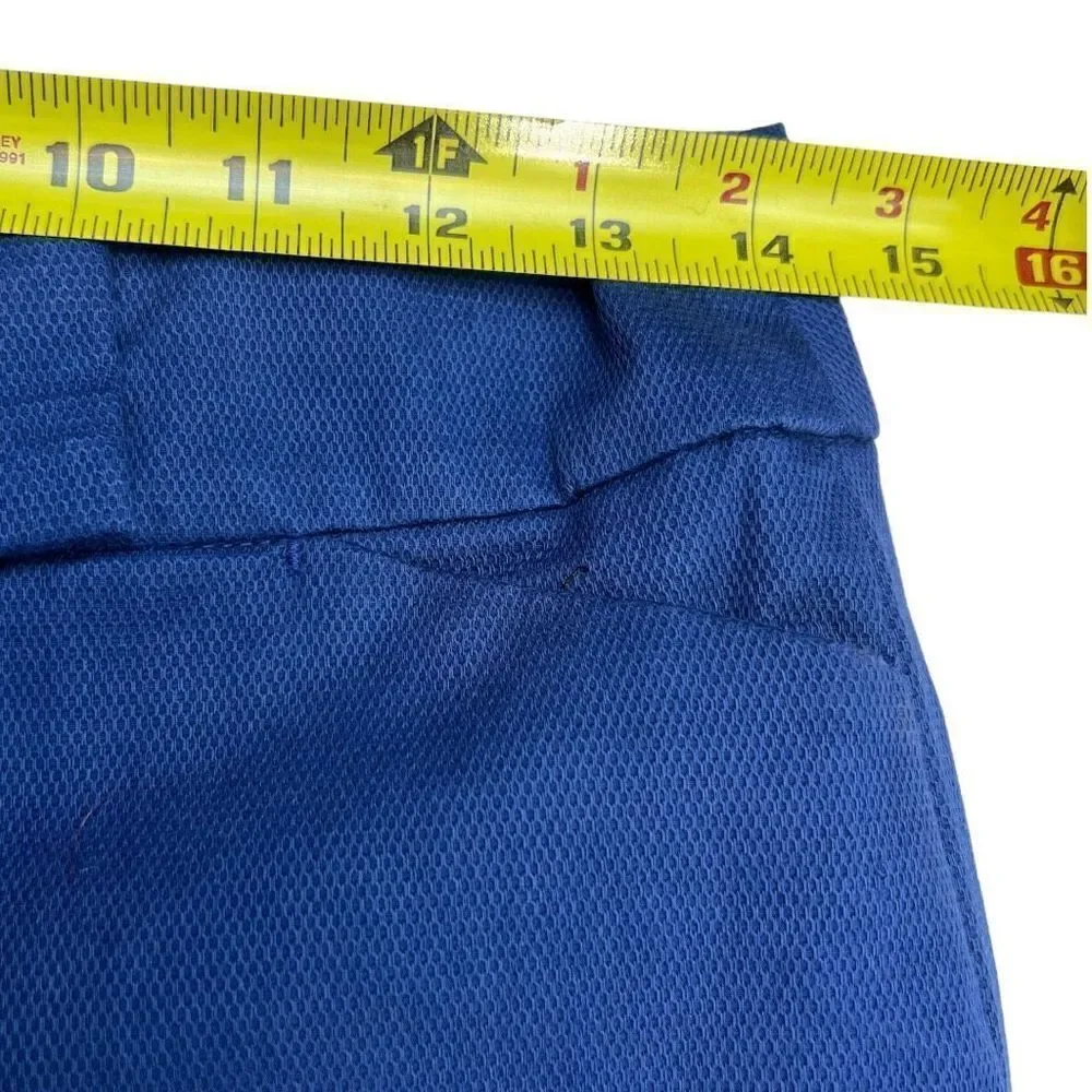 Ann Taylor Signature Pants Women's Size 0 Straight Leg Chino Blue Trouser Pants
